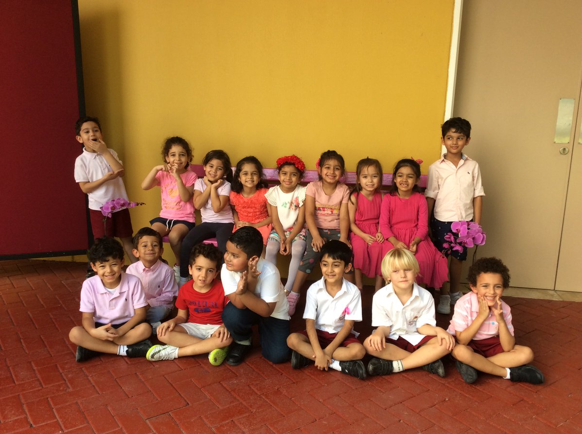 Pink day!! #RafflesISy1 #RafflesISevents