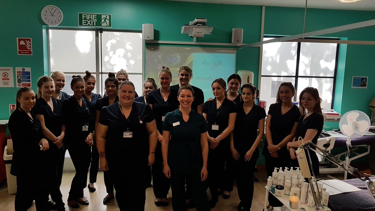 Exciting day of training @GuildfordColleg with #EveTaylor skincare for our L3 Beauty students. #skincare #natural #professional