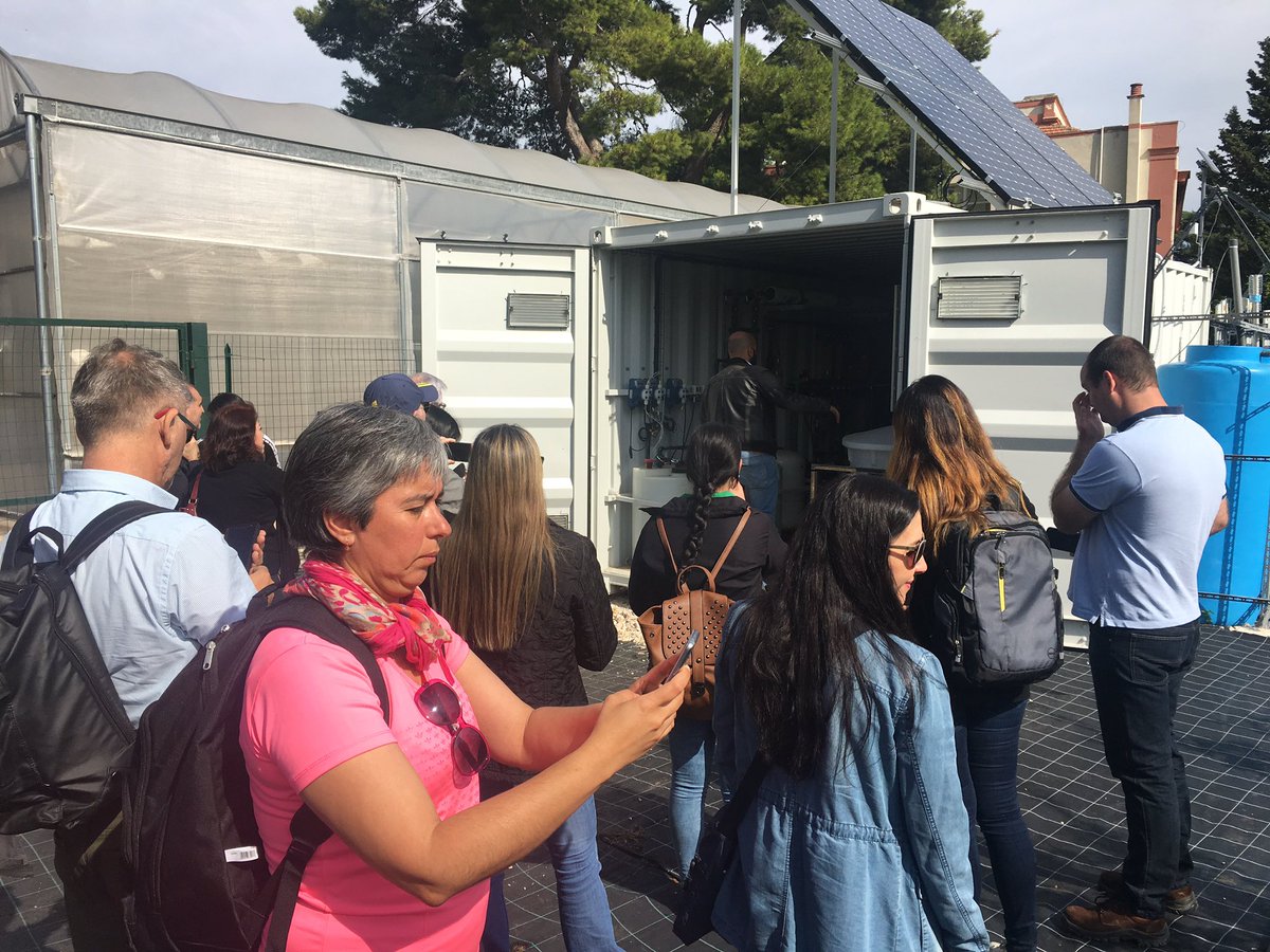 francofera's tweet photo. Cuarto dia: visita al Campo Experimental de Proyecto #Desert @DesertProject con los partners del Proyecto #Nucif - Integracion de actividades a #Bari #Uniba #ErasmusPlus #Eacea #Research #Development #WaterWorks #EraNet #Horizon https://t.co/Xb6c2SkbsU