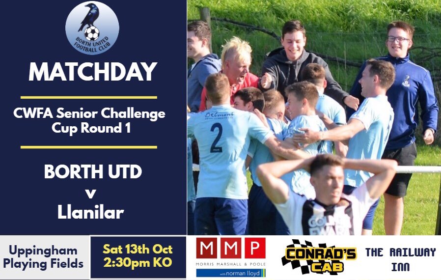 1ST TEAM 💎
The 1sts host <a href="/CpdLlanilar/">CPD Llanilar FC</a> in the CWFA Senior Challenge Cup on Saturday. Can the crows progress in another cup, for the 3rd week in a row? Come down to find out! 
#Crows #BUFC #CupRun