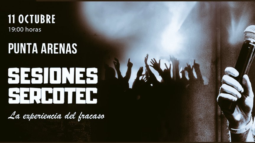 opem_cl's tweet photo. Hoy realizaremos una nueva versión de #SesionesSercotec esta vez en #PuntaArenas para compartir la experiencia del fracaso https://t.co/99oj5R7R3y