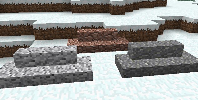 Lmcマインクラフト公式アカウント マイクラニュース Minecraft バージョン 1 14で新たに半ブロックが14 種類 階段が14種類 壁が12種類追加される模様 レンガの壁 や 花崗岩の階段 などが公開された T Co Y4aqsqfwd3 T Co