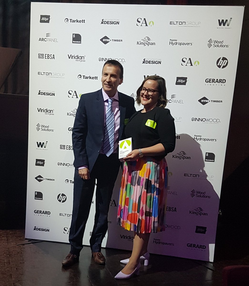 One Malop St, takes out the Commercial Architecture category in the <a href="/archanddesign/">Architecture & Design</a> #sustainabilityawards 
Thanks to <a href="/TarkettGroup/">Tarkett Official</a> 
<a href="/Aurecon/">Aurecon</a>