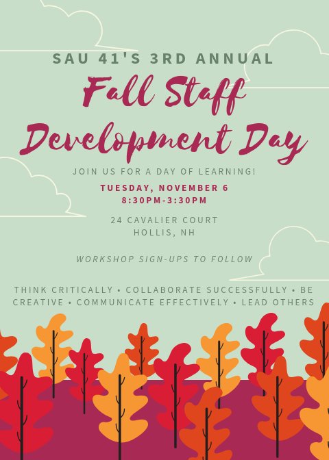TheMrPooler's tweet photo. Excited to have submitted my proposal for a #graphicdesign workshop at our upcoming #StaffDevelopmentDay . #sampledesign https://t.co/sKW0rTyR0E