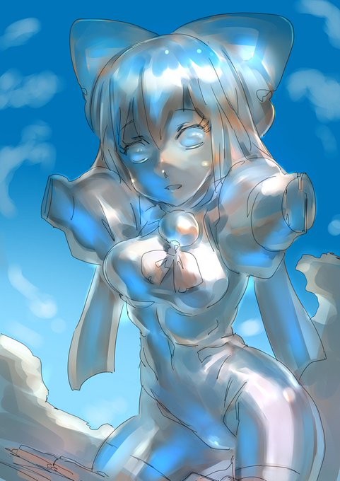 メタル化の照り返しを強くしてみました
(最近よくやる赤と青で照らして見栄えをマシマシにするやつ) 