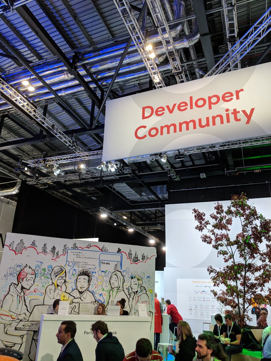 kwazrunner's tweet photo. Today at #GoogleNext18 is all about devs! Come say hi in the community space and join us at 17:10 in Aldwych Theatre for demo derby. See if the demo'ers can make it or break it in 5 min or less! #googlecloud #love4dev https://t.co/IPfIkMngHn
