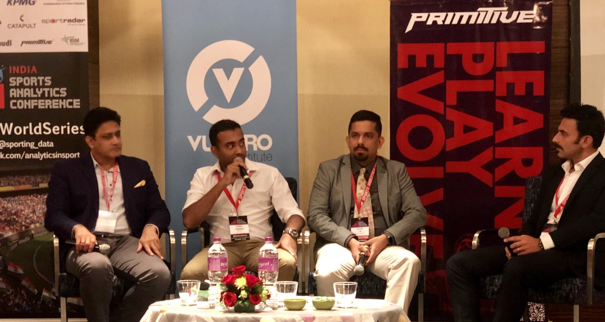 vineettweets's tweet photo. Thank you @jatinsapru for coming to #Crictix booth & appreciating our work. It was an intriguing discussion where Legend @anilkumble1074 was talking with so much passion about #Analytics in Sports. We will make sure #Analytics makes #Sport more interesting.
#SAC18 #SACWorldSeries https://t.co/AEDNDgZqUk