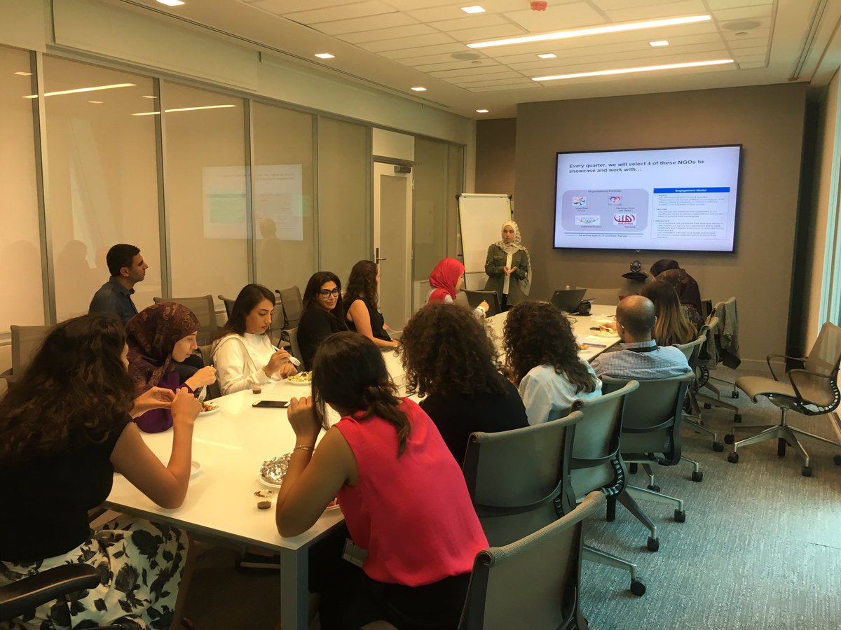 CRI_AUBMC's tweet photo. @NadiaNameh presenting on @4allcauses initiative and its upcoming #events during #CRI lunch #gathering @tamaralotfi88 #teambonding #publichealth #Awareness https://t.co/BMa5s3LogM