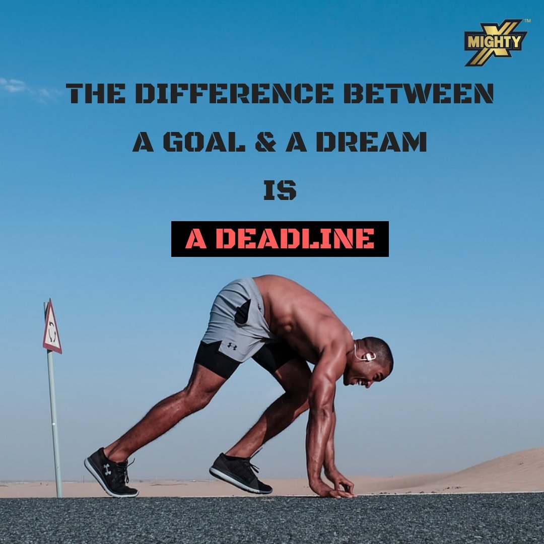 MightyXKart's tweet photo. The difference between a goal and a dream is a DEADLINE
#workout #sports #proteinsupplement #Health #motivation #Fitspo #Fifam #FitLife #GetStrong #Physiquefreak #Stayfit #supplement #workoutessential #weightlifting #running #Nutrifyt #MightyX https://t.co/dx6HncvVFg