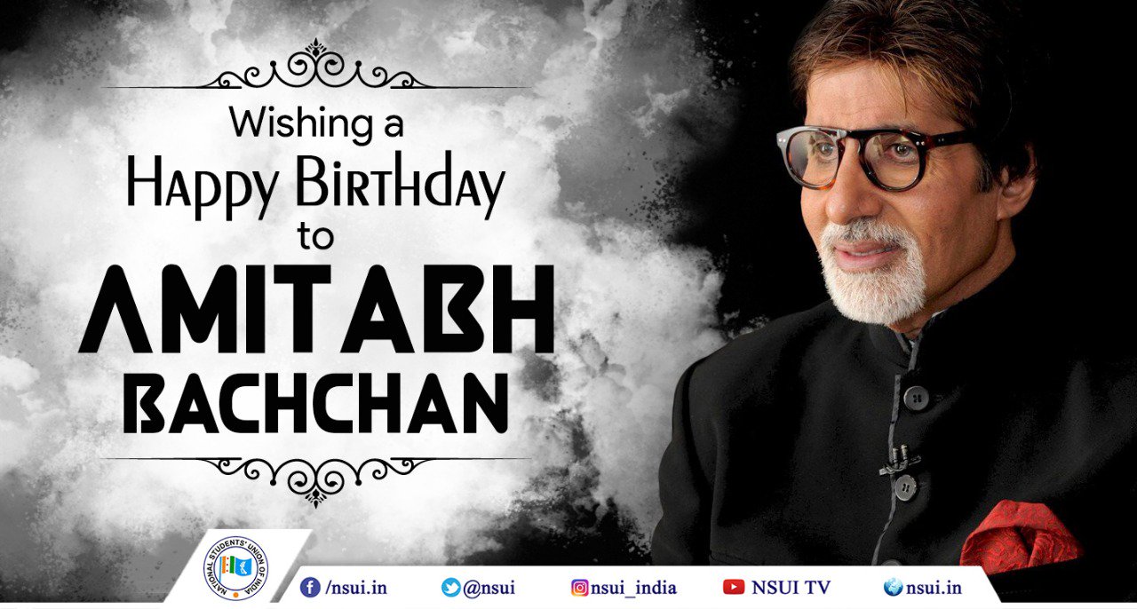 Happy Birthday to the Undisputed legend of Indian cinema,
Mr. Amitabh Bachchan 