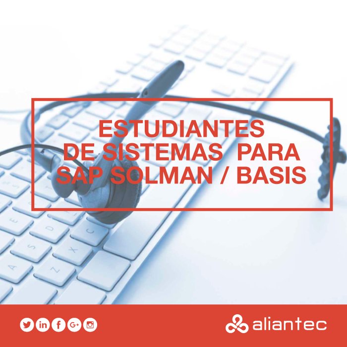 aliantec's tweet image. ¿Serás vos? buscamos #OperadorSAP #SolutionManager  para Empresa privada de gas natural &amp;gt; ow.ly/PxnG30mbgiW