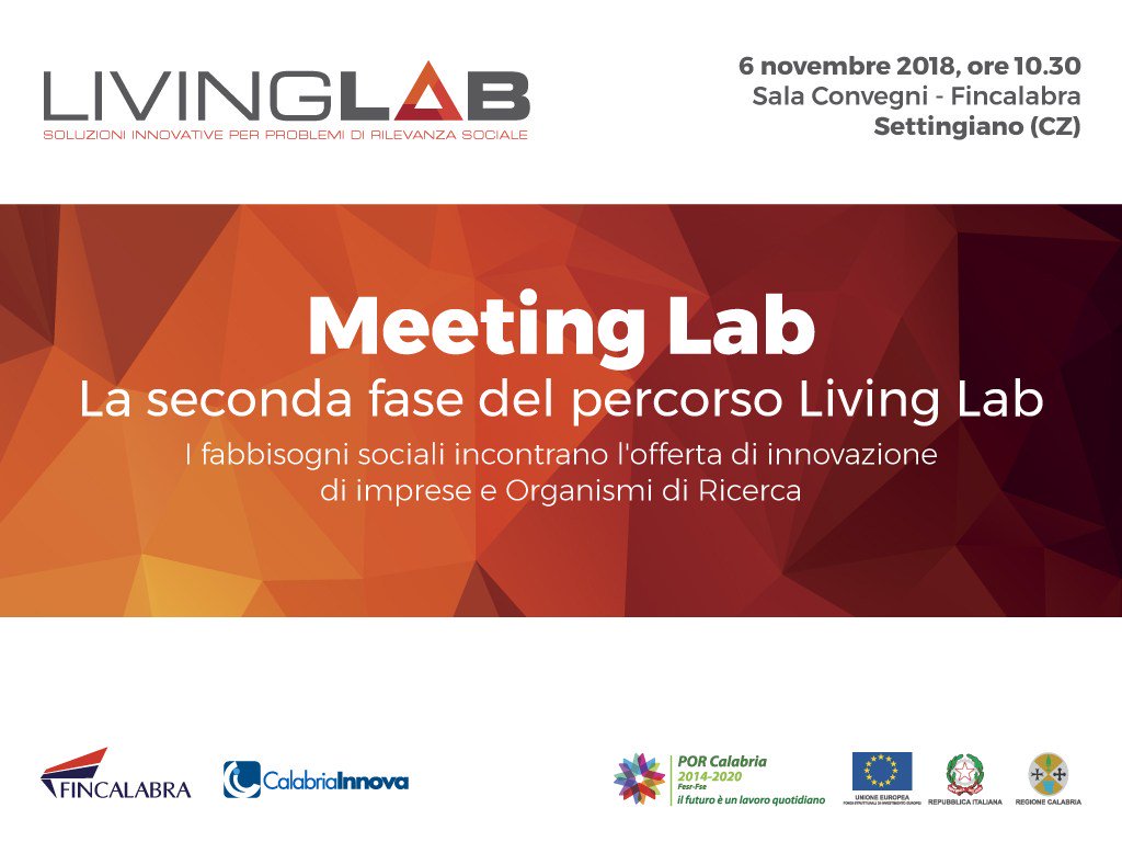 Partono i Meeting Lab, i tavoli tematici del Living Lab calabriainnova.it/partono-i-meet…