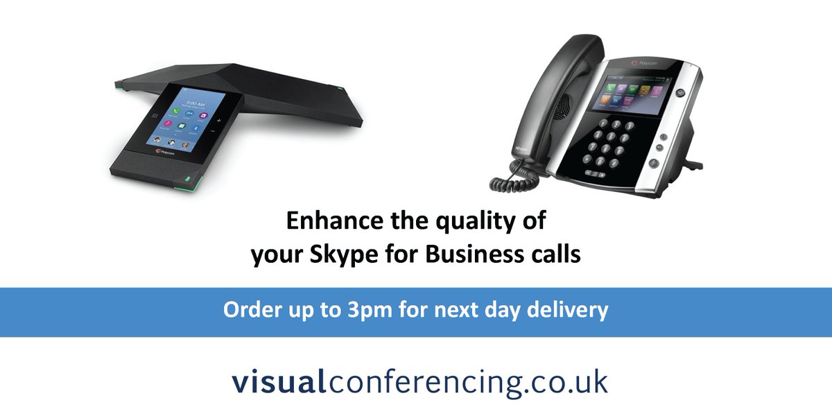 VisualConf's tweet image. Getting started with Skype for Business? Our conference phones will help you get the most out of your calls: #skypeforbusiness #voip
ow.ly/9LAG30mbFHg