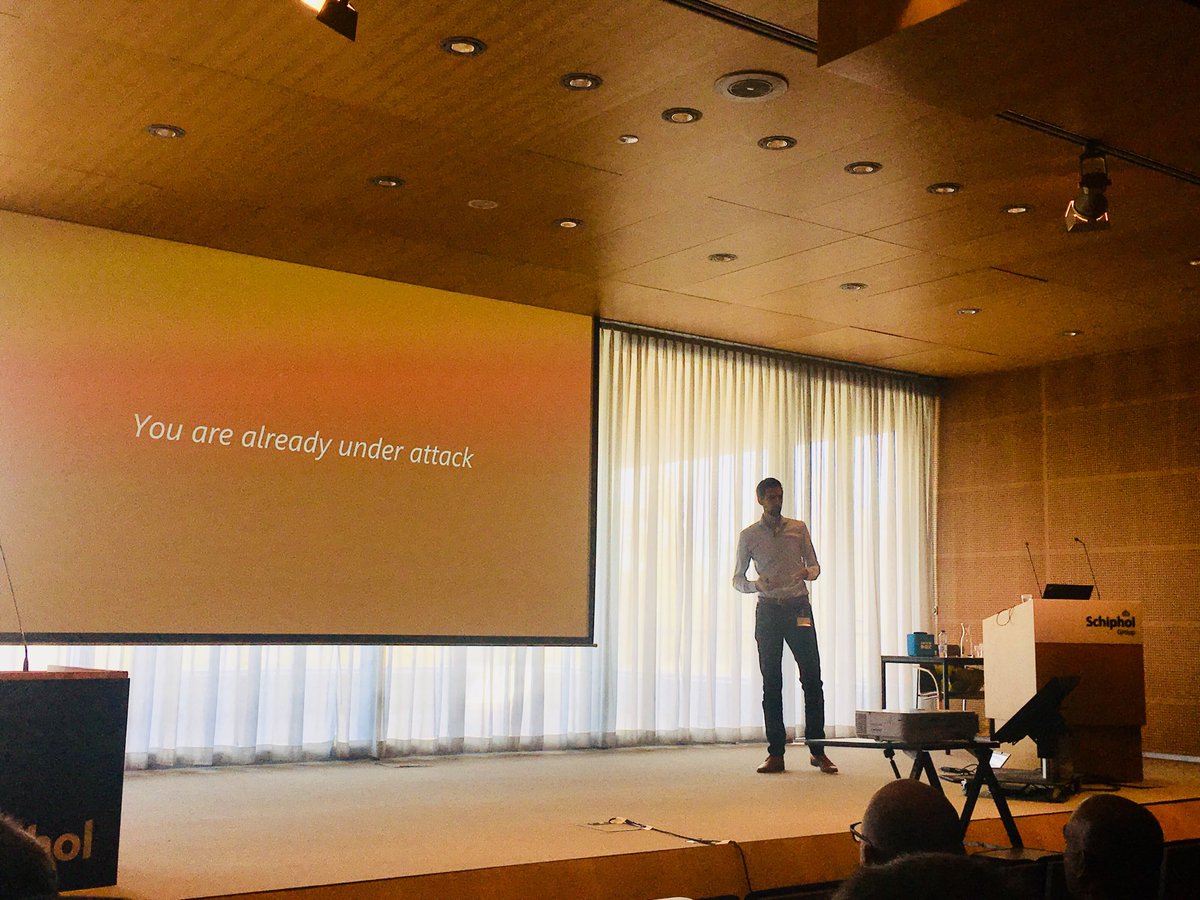 computest's tweet photo. . @cottow deelt tijdens #CYSSEC bijeenkomst learnings uit #carhack #Volkswagen en geeft advies voor coordinated vulnerability disclosure #CVD #responsibledisclosure #alertonline2018 https://t.co/g3WIl3Rb5r
