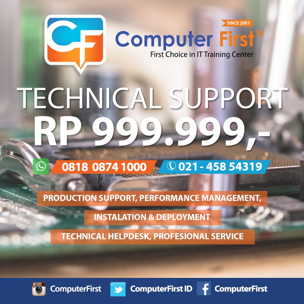 Stttt......Promo kelas IT SUPPORT
Hanya 3 minggu loh.... langsung bisa rakit/perbaiki komputer sendiri.
Come n joint Us 
#kursuskomputer #itsupport #technicalhelpdesk #profesionalservice