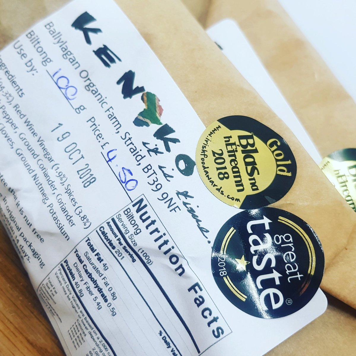 KeNakoBiltong's tweet image. Biltong anyone? Farm Shop is back in stock &amp;amp; showing off our @BlasNahEireann  Gold as well as @guildoffinefood great taste awards! @LoveBallyclare @BallyclareNI @ANBorough @nabbeytimes  @InnsMarket @topoftheshopbbc @thegoodchinaset @eating_ideas @DukeSchomberg #tastethegreatness