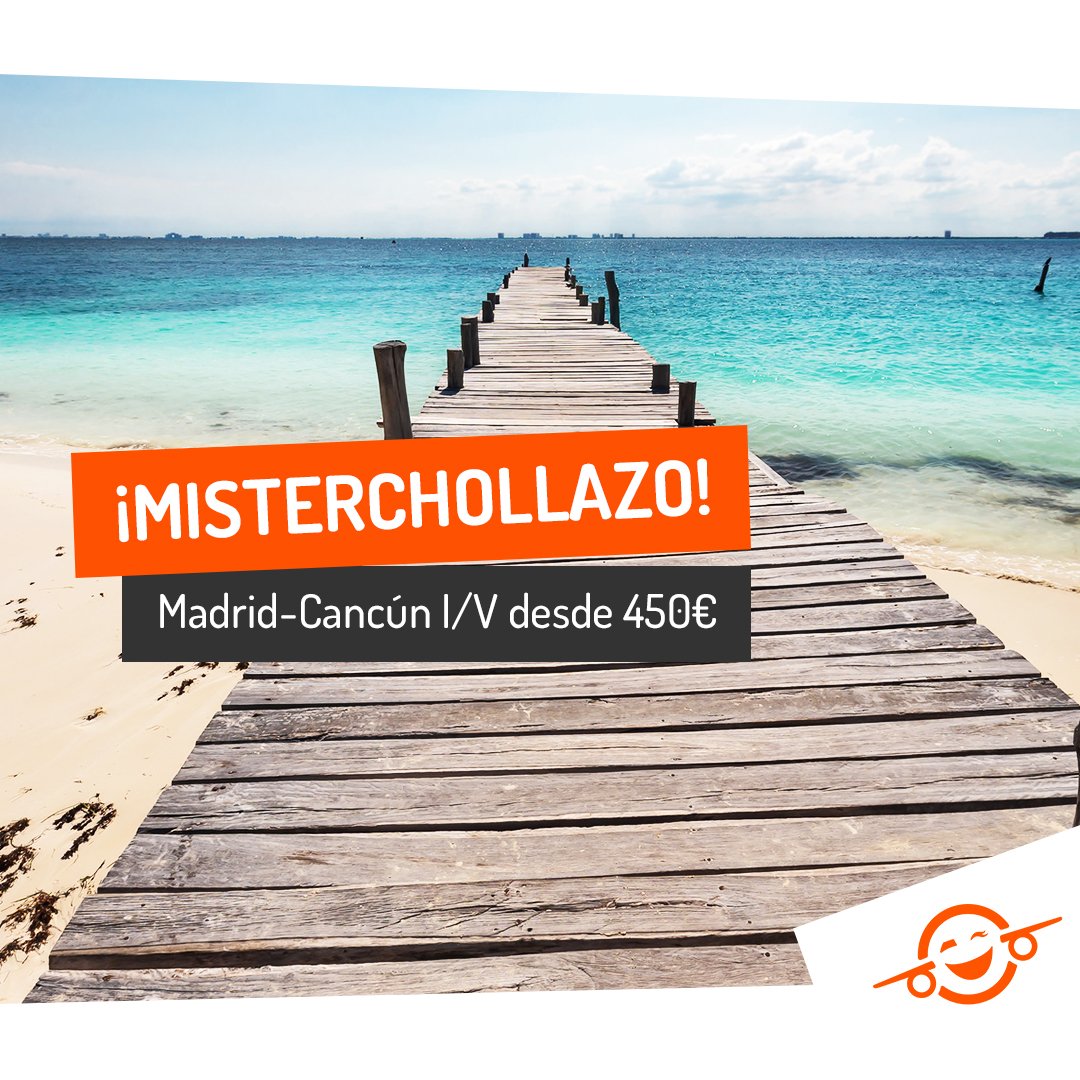 MisterFly_es's tweet photo. Tómate un respiro este invierno escapándote al sol 😎 ¿Qué tal una semanita en #Cancún este #diciembre? #felizjueves

👉Consigue tus billetes ahora:
https://t.co/ufQ6BFZaZh https://t.co/5yuK2GtTTt