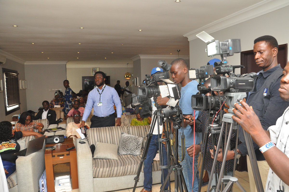 #HappeningNow <a href="/HarvestPlus_Ng/">HarvestPlus Nigeria</a> and partners holds an Official Press Conference/Flag off ceremony for the 4th Nutritious Food Fair <a href="/IITA_CGIAR/">IITA</a> guest house, Ikeja Lagos. Over 15 media houses in attendance. #nutritiousfoodfair