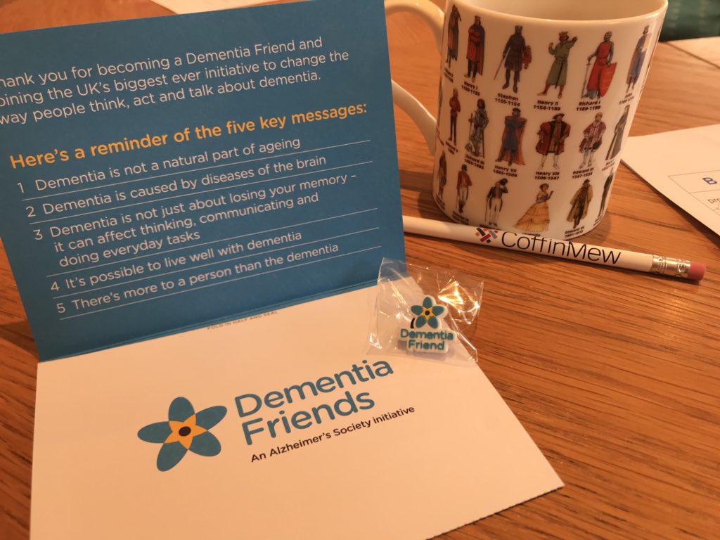Became a #dementiafriend with <a href="/coffin_mew/">Coffin Mew</a> colleagues today #goodtoknow #supportothers #livewell #beafriend