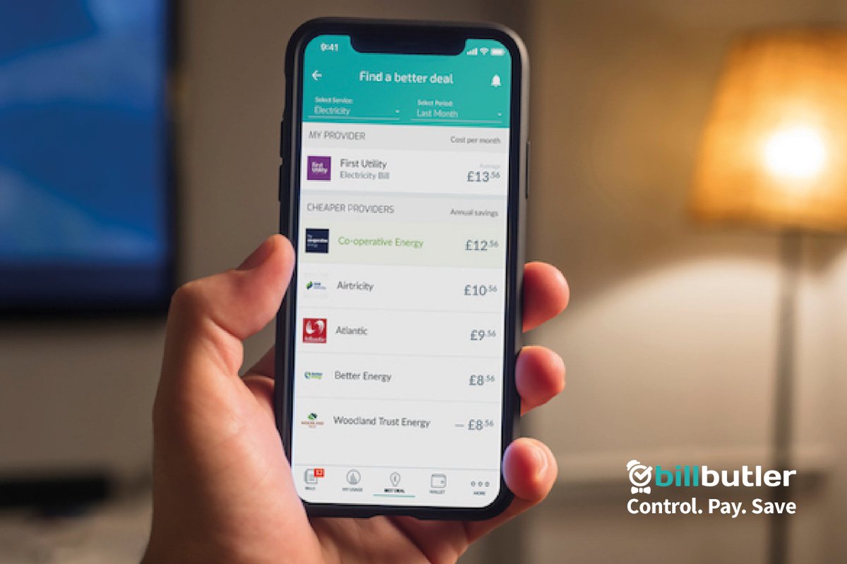 billbutler_UK's tweet photo. Managing your household bills is easier than ever with our app - https://t.co/B1JUWW6wAP switch and save money! https://t.co/u6f2cQ5o9C