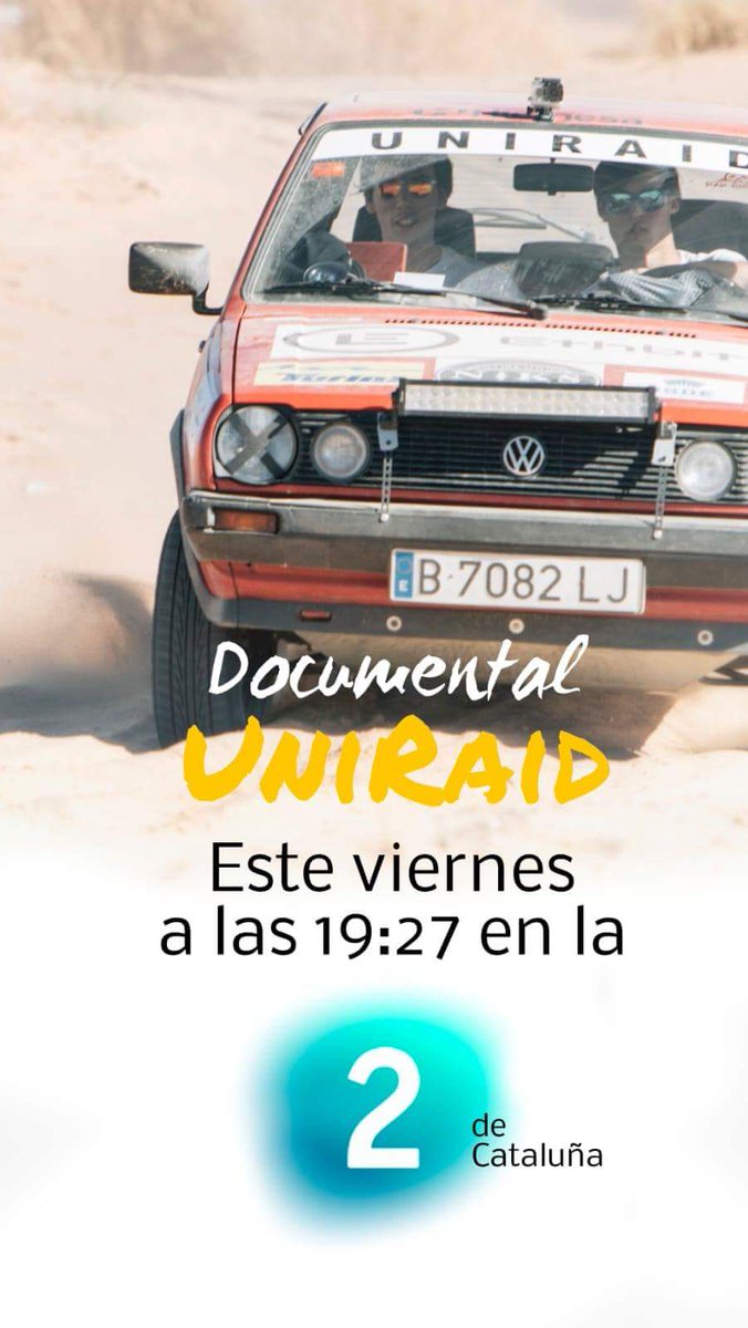 SenseLimit_Team's tweet photo. Todavía no sabes lo que es UniRaid, la aventura en la que participaremos este próximo febrero? Este viernes 12 de octubre a las 19:27 en la 2 se emite el documental de la pasada edición!

#uniraid2018 #adventur #solidarity #deserts #entrepenuer #senselimits #raid https://t.co/RU5Y7tWiM1