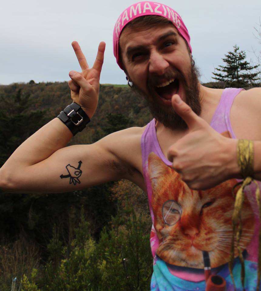 My first tattoo was a perfect wedding between rock and world peace !