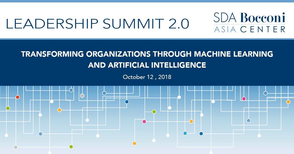 SDABocconiAC's tweet photo. We gladly present to you, SDA Bocconi Asia Center Leadership Summit 2.0.
It is one such initiative, that will host Leaders, MDs, CEOs, HR Heads, CHROs, and Talent Acquisition experts 
#leadershipsummit2.0 #sdabocconiasiacenter #businessleaders #artificialintelligence https://t.co/kzmXBBlKh5