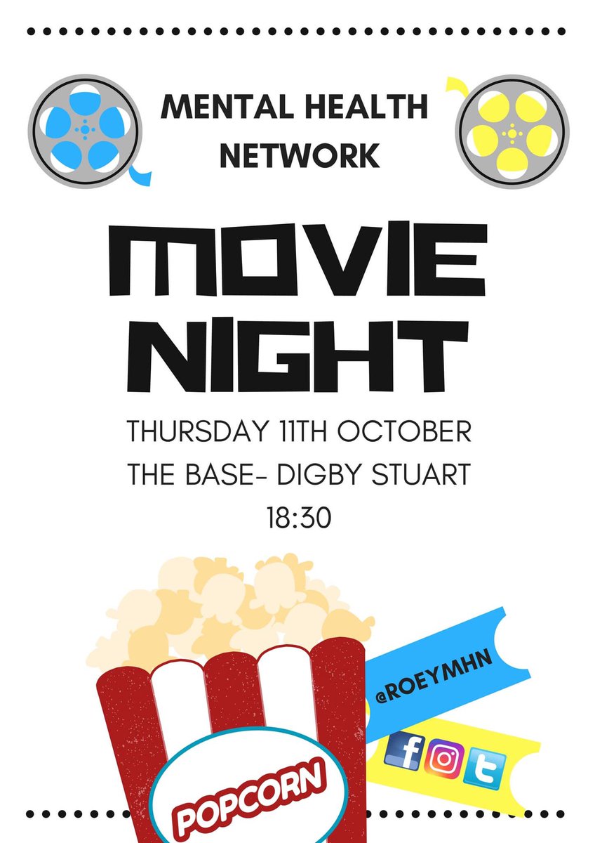 Don’t forget our movie Night this evening! 18:30 in The Base on Digby Stuart! (Directions coming later today)!