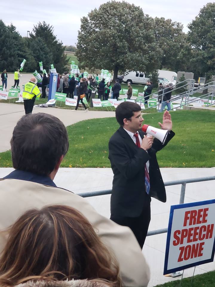 jakedporter's tweet photo. I think we made our point that we should be included in the #IAGov debate discussion. If we didn't, both Fred and Kim made that point by their lack of addressing key issues and the negative tone the Governor took. https://t.co/W4cEDBQmFz