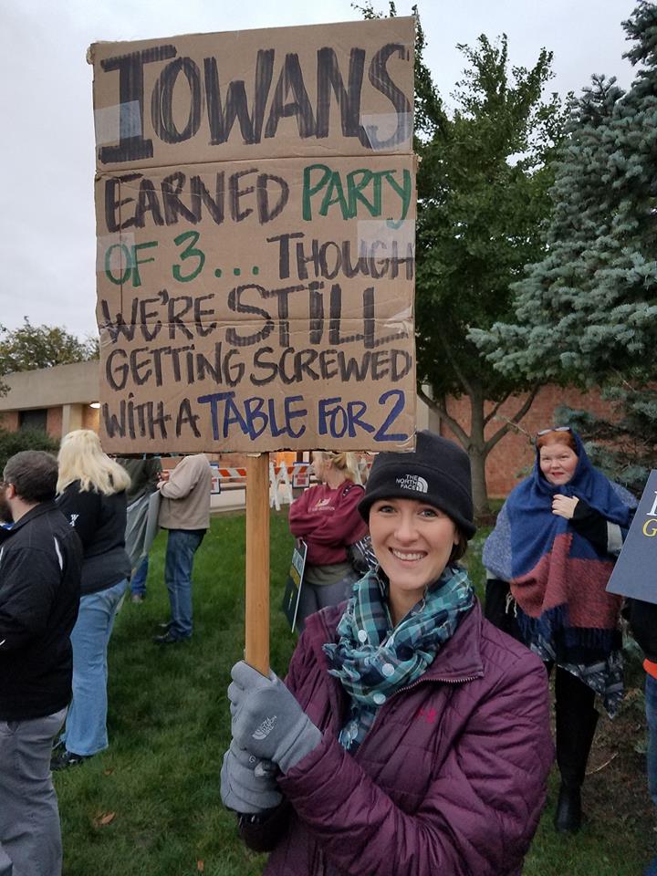 jakedporter's tweet photo. I think we made our point that we should be included in the #IAGov debate discussion. If we didn't, both Fred and Kim made that point by their lack of addressing key issues and the negative tone the Governor took. https://t.co/W4cEDBQmFz