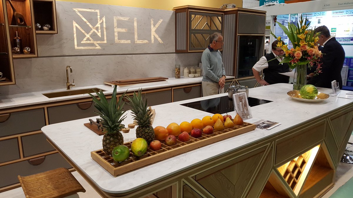 counterpro_uk's tweet photo. Counter Production Ltd are proud to support Extreme Logic Kitchens (ELK) at Grand Designs Live with spectacular Corian Limestone Prima worktops and back lit cladding.
#granddesignslive #corian #counterproduction #kitchendesign https://t.co/DKQKAQec56