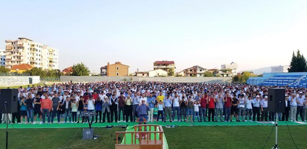 CharitiesFor's tweet image. Praying in Stadium, Albania 2018