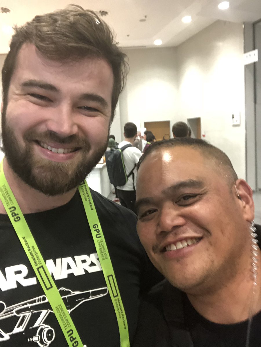 The conference is amazing and this guy has to be NVIDIA employee of the year! <a href="/NVIDIAEU/">NVIDIA Europe</a> #GTC18
