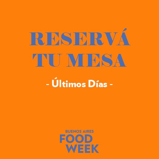 BAFoodWeek's tweet image. Últimos lugares de #BAFoodWeek: aprovechá los últimos días para compartir con amigos o en pareja de este plan perfecto🙏
bafoodweek.com