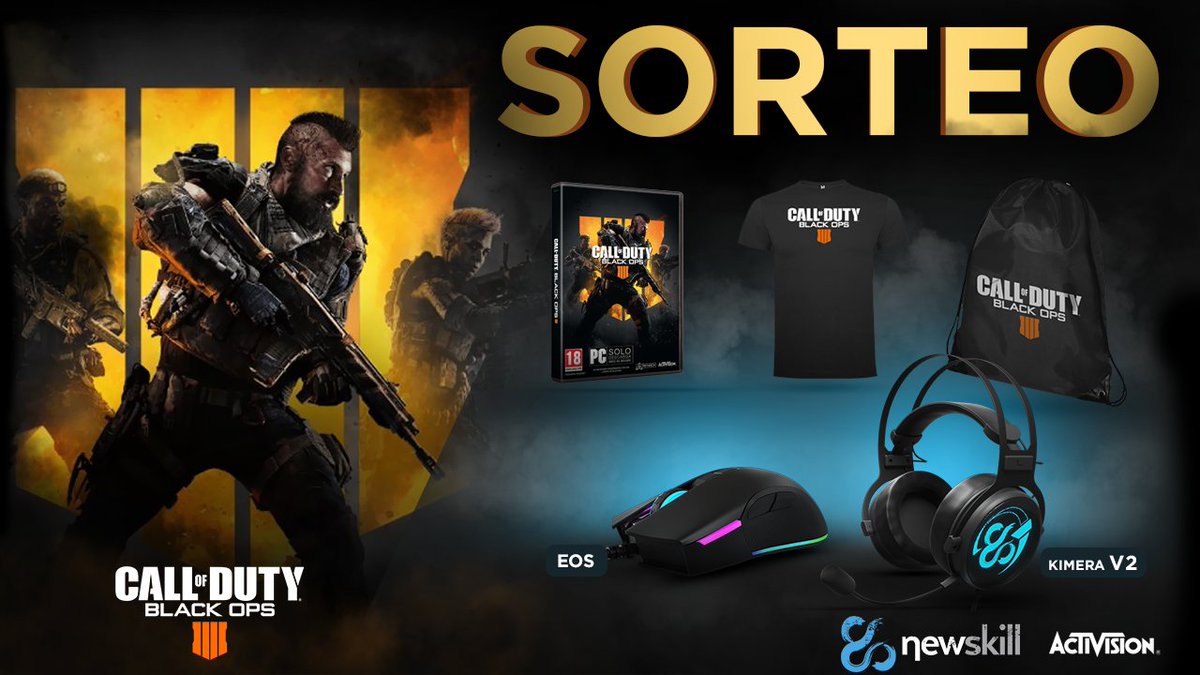newskill_ES's tweet photo. 🔷 Sorteo #NewskillCoDBlackOut 🔷

¿Quieres ganar el nuevo #CallofDutyBlackOps4 y la equipación gaming perfecta para sobrevivir a su nuevo modo de juego Battle Royale? 

¡Participa en el enlace siguiendo las instrucciones! 😜
➡️ https://t.co/QvF466uQLi #NoSkillBrigadeOnDuty https://t.co/cpcnD2Q0T2