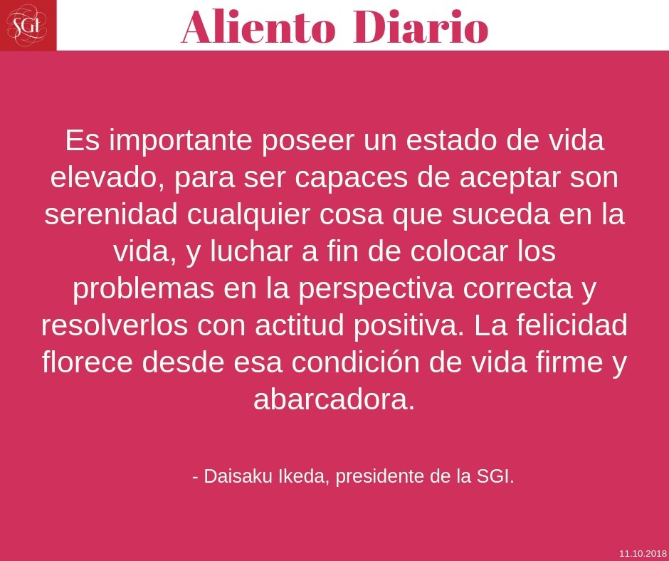 SGI_Peru's tweet photo. ¡Feliz jueves!

#alientodiario #daisakuikeda #psgi #sgi #paz #cultura #educación https://t.co/NIiPRoylho