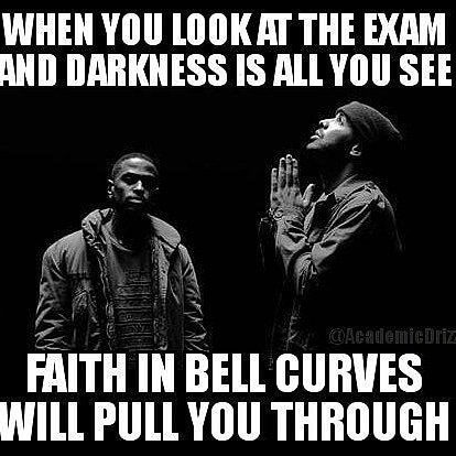 AcademicDrizzy's tweet image. I put my faith in Bell Curves.

#AcademicTwitter #Midterms #tests #exams #collegelife #HighSchool