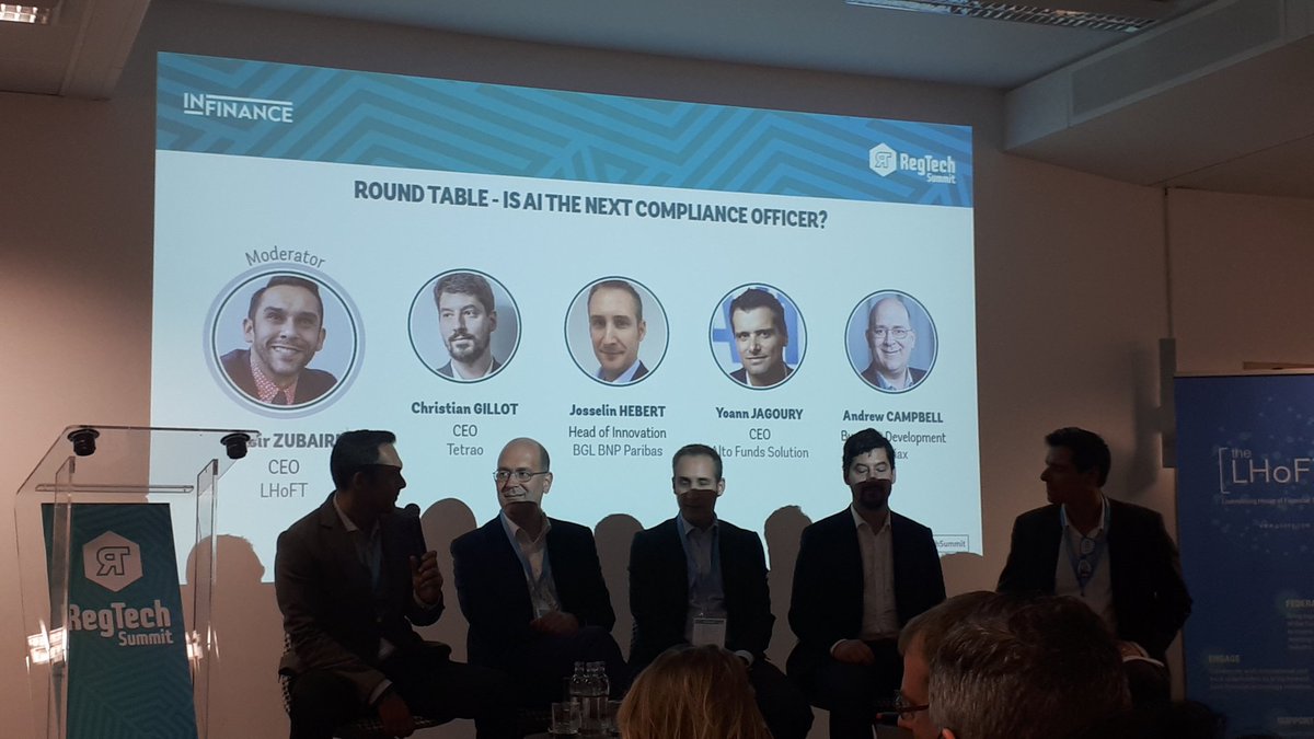 CheliEstelle's tweet image. #RegtechSummit
Is AI the next compliance officer?