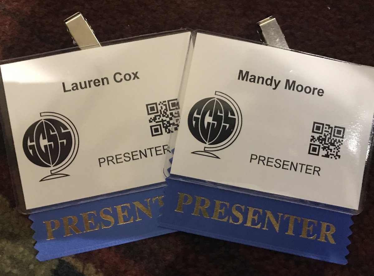 mlutz108's tweet photo. Excited and ready to present at #GCSS2018 with @WCE_CoxsCubs @SocialSt_HCS https://t.co/tTRDLv2DKM