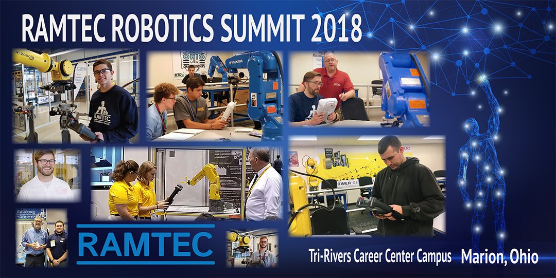 ramtec_ohio's tweet photo. Around 80 of the best minds in robotics will meet today at Tri-Rivers RAMTEC to focus on robotics training and the design, development, and delivery of commercial class robotics and intelligent systems products &amp; services. #ramtecohio #Skillsgap #TRCCAmazing https://t.co/aR114WKlnQ