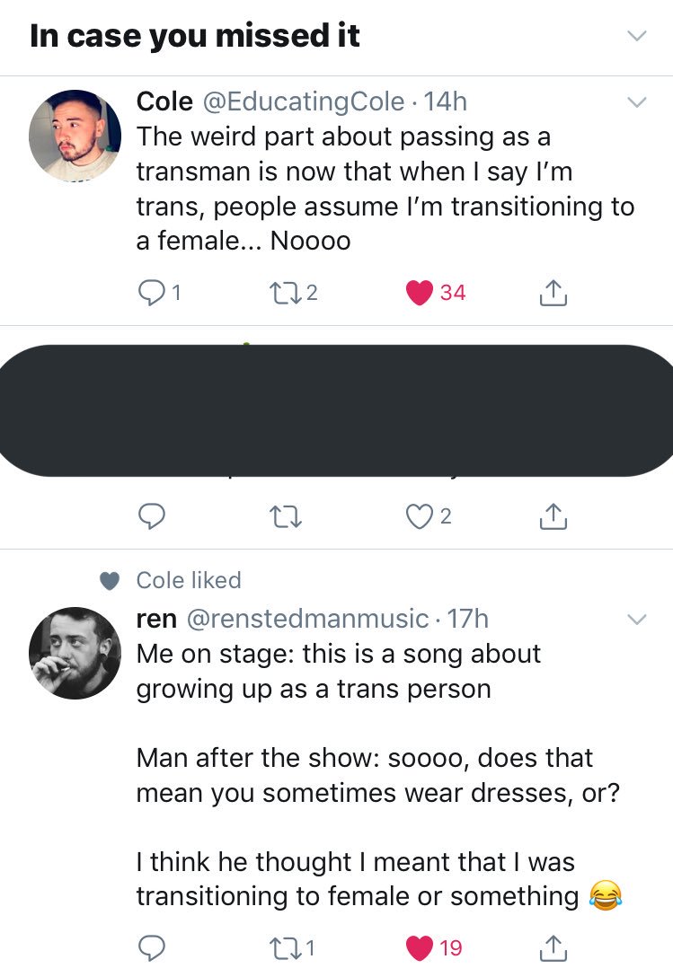 queermurphys's tweet photo. @EducatingCole @renstedmanmusic this is #TransMascProblems lmao https://t.co/PMGqMQulET