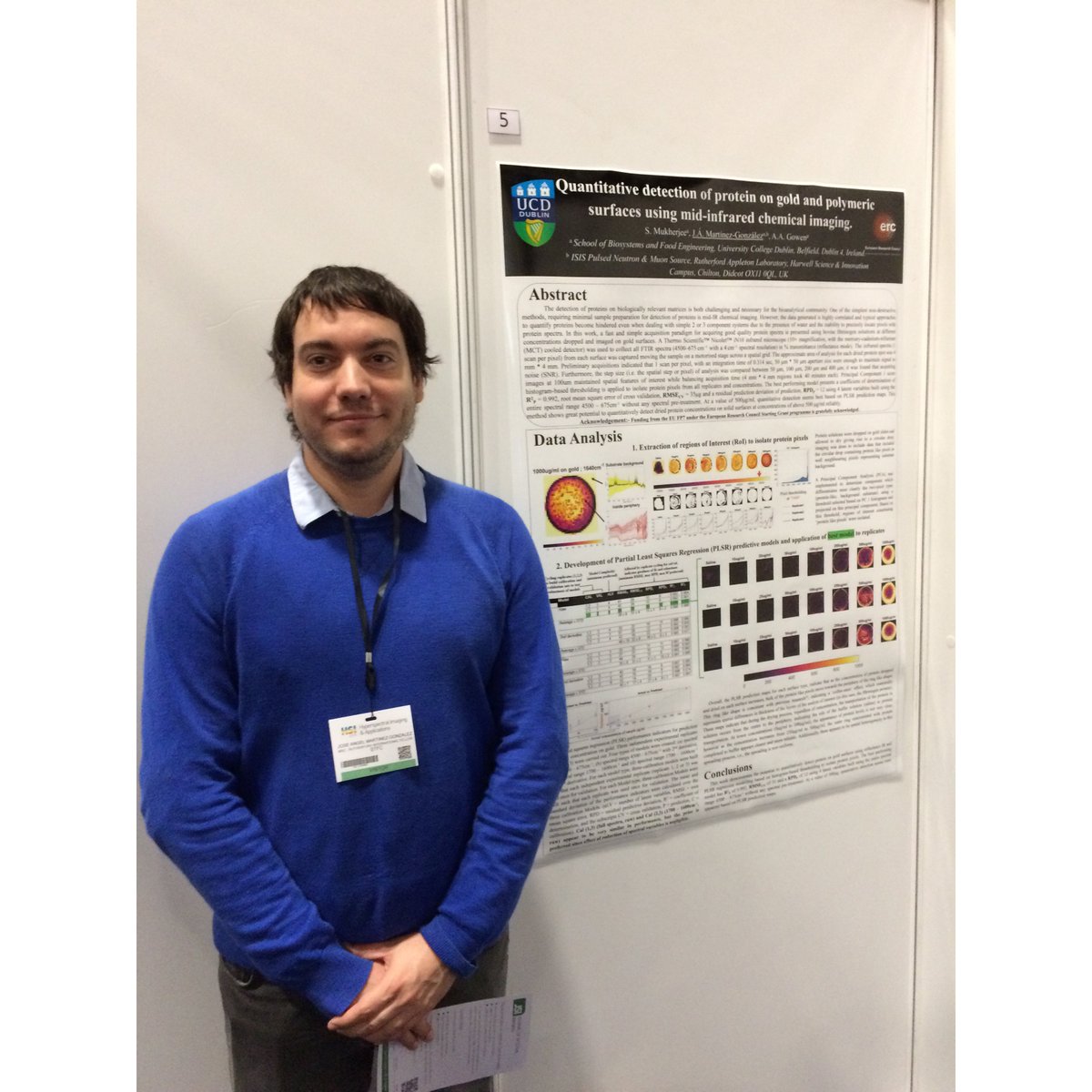 impjsi's tweet photo. Poster Session @hyperspecconf Quantitative Detection of Protein on Gold and Polymeric Surfaces Using Mid-Infrared Chemical Imaging https://t.co/L9qTQIUBgz