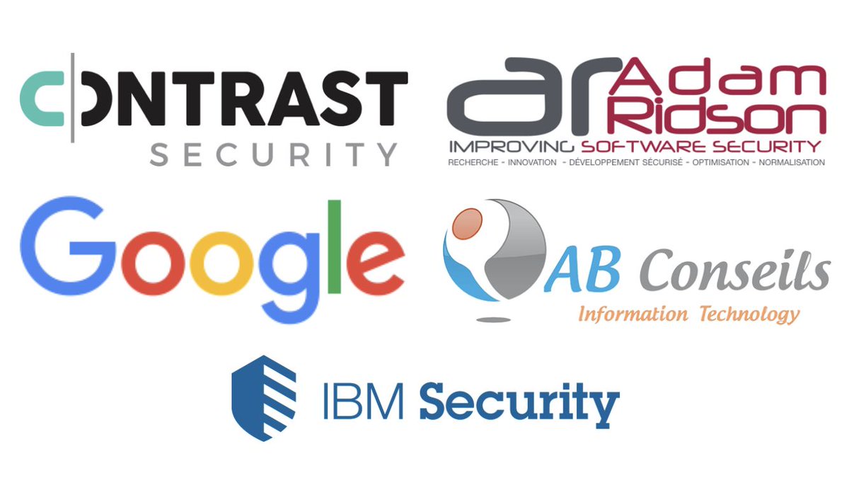 Owasp_Morocco's tweet photo. Thank you to @contrastsec  @Google @ABConseils @adamridson &amp; @IBMSecurity, our early Sponsors for this 2nd Edition of Appsec Morocco &amp; Africa 2018. 
Check out the sponsorship opportunities to connect with over 250 security professionals in our sponsor hall https://t.co/vHmoMVzCj7 https://t.co/qIraerzzN6
