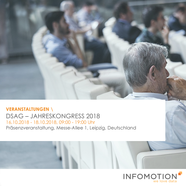 INFOMOTION's tweet photo. Auch dieses Jahr nimmt #INFOMOTION an der #DSAGJK18 teil Wir beraten Sie am gemeinsamen Stand mit #DATAVARD in der Halle 2 Stand K5, wie Sie mit innovativen Themen wie #SAP Analytics Cloud, Predictive Planning, eine #Analytics Umgebung gestalten ANMELDUNG: https://t.co/cOOV61eFiB https://t.co/FgjE7W7j0i