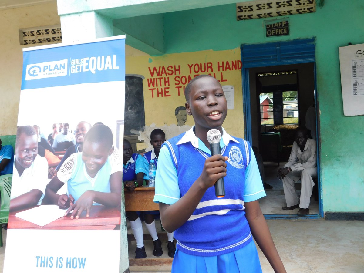 Girls in South Sudan are asking for equal opportunities in governance, leadership, politics and education # Girls Get Equal # IDG 2018