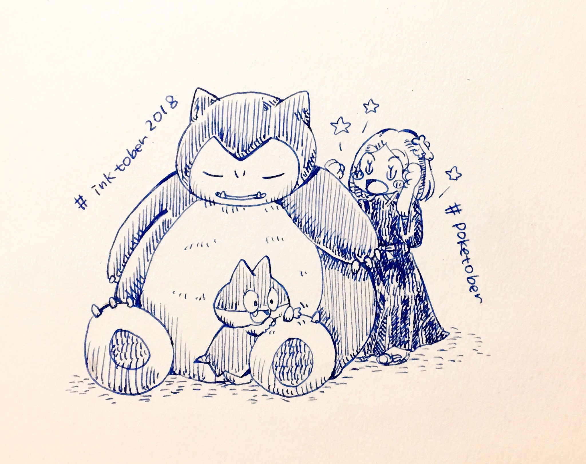 かない 0419ytk かわいいです なぜかポケモンではカビゴンが大好きで あとはラッキーあたりが もちぃさんのイラストで拝見できて幸せです Twitter