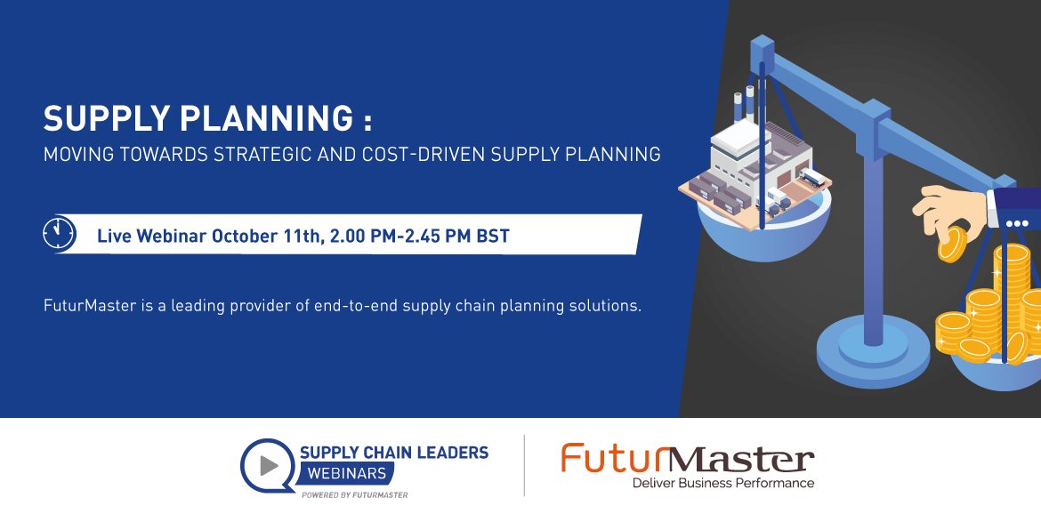 We are about to start our webinar about supply planning in English ! 
👉Join us ! futurmaster.zoom.us/webinar/regist… #supplyplanning #SupplyChain #FuturMaster