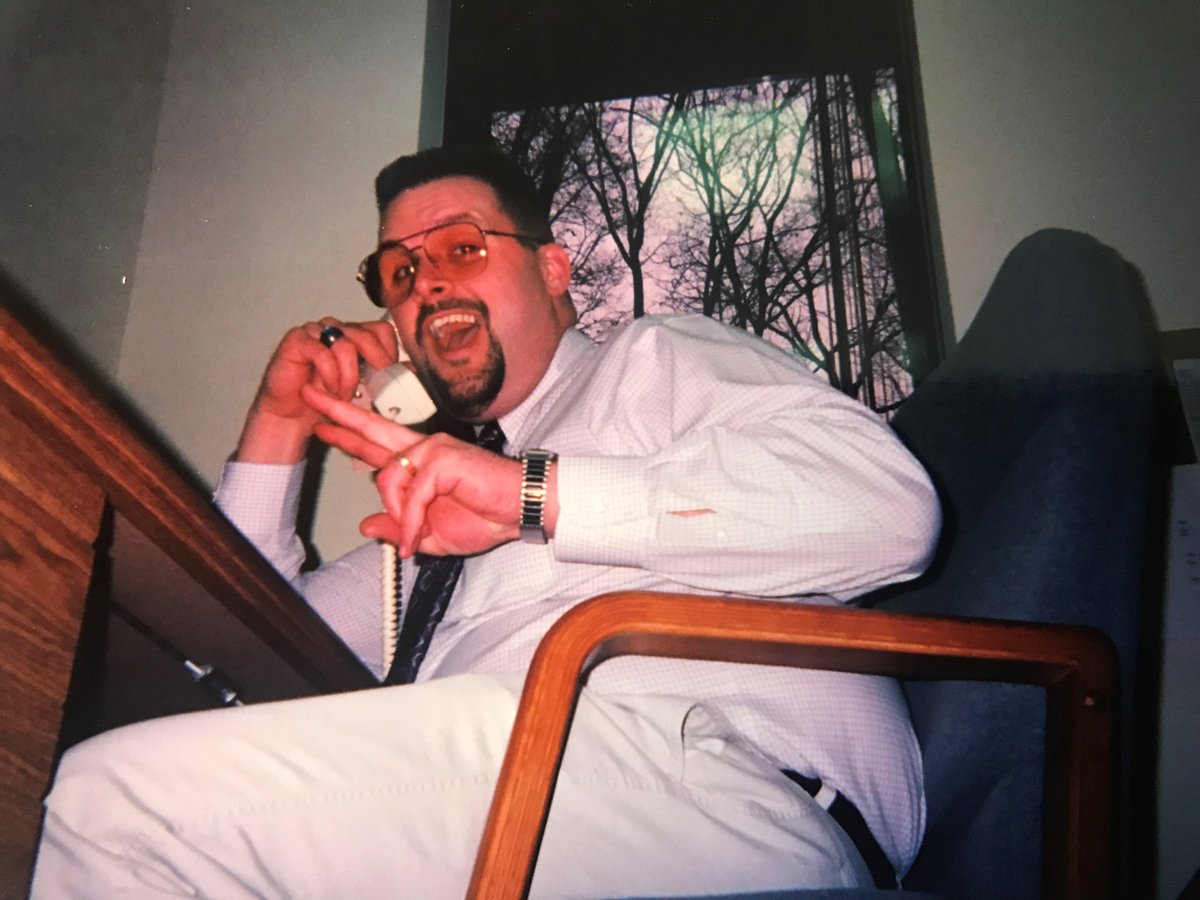 UEPSALES's tweet photo. Throwback Thursday: Senior Sales Engineer Kevin Hysell, back in the day. Not much has changed. :) #tbt #lovetheglasses #peacesign #facesofuep #unitedenergyproducts https://t.co/O2QZjArNU6