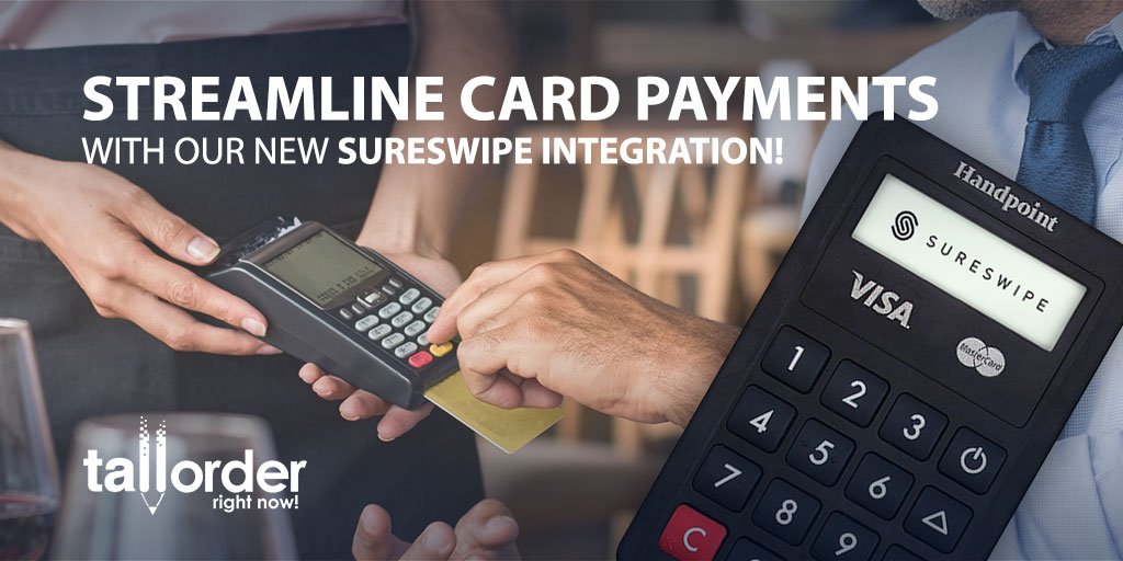 tallordersol's tweet photo. TallOrder POS + @Sureswipe = Serve your customers even faster and more efficiently!
Our Point of Sale now integrates with the Sureswipe Move card reader &amp; gives your business even more ways to accept payments!
Contact us at info@cloudone.mobi / +27 (0) 72 863 0116
#Pointofsale https://t.co/dCeN2nalzL