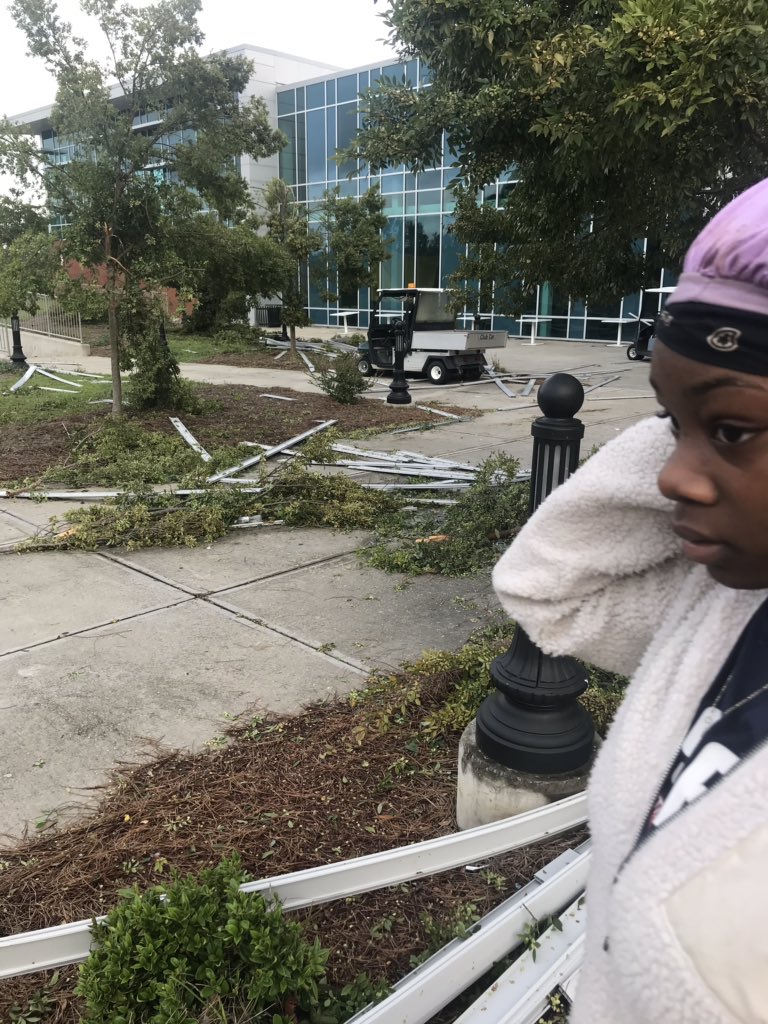 Here’s what campus is lookin like #ASUTWITTER #TropicalStormMichael